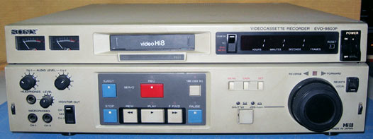 Lecteur d'enregistreur Sony WV-TW1 Hi8 8 mm VHS magnétoscope cassette vidéo  